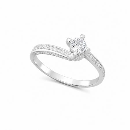 Anello Solitario Valentino Destino 18kt