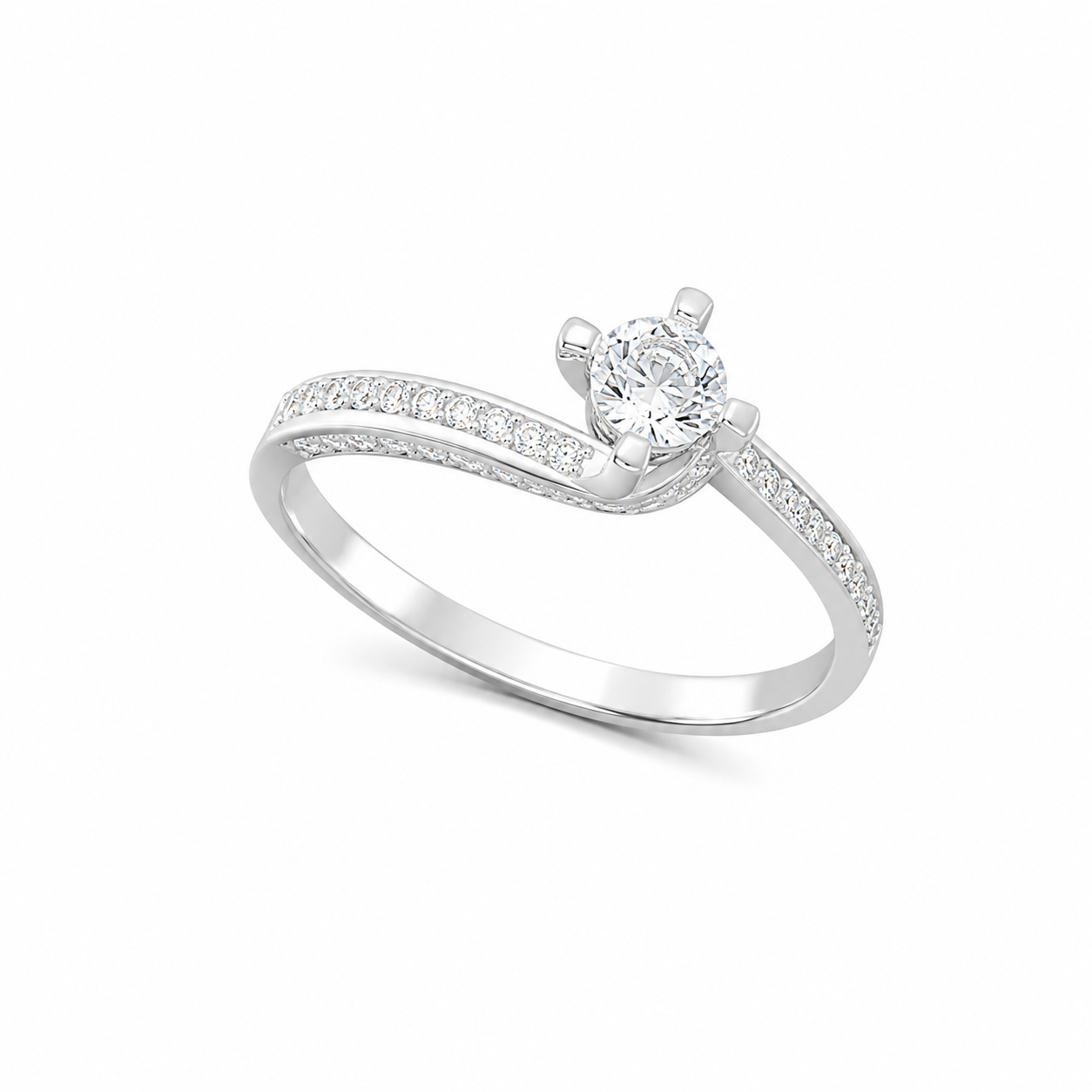 Anello Solitario Valentino Destino 18kt