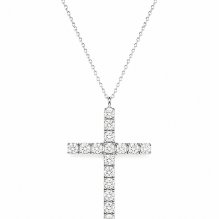 Collana Croce Divina grande 18kt