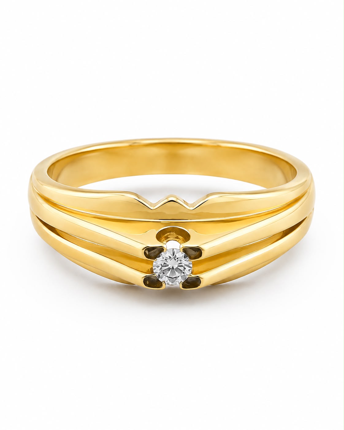 Anello Vertice Aureo Oro Giallo 18kt