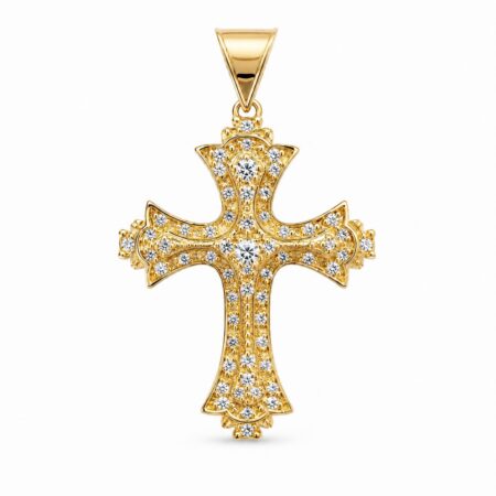 Ciondolo Croce Regale Oro 18kt