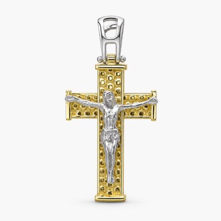 Ciondolo Croce Fede Preziosa Oro 18kt