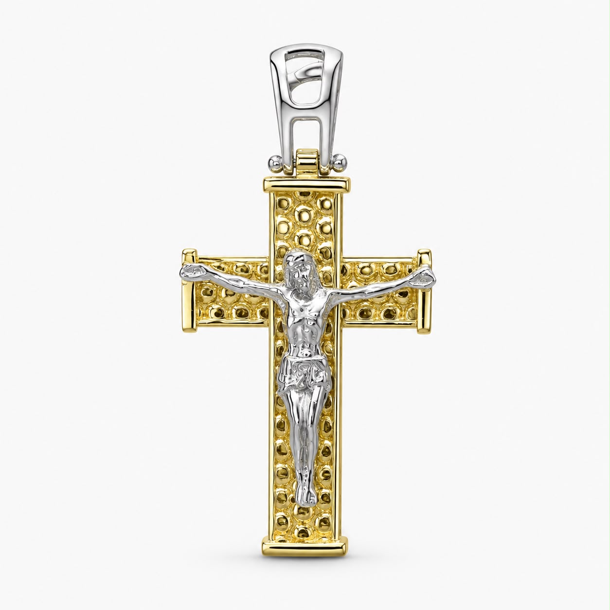Ciondolo Croce Fede Preziosa Oro 18kt