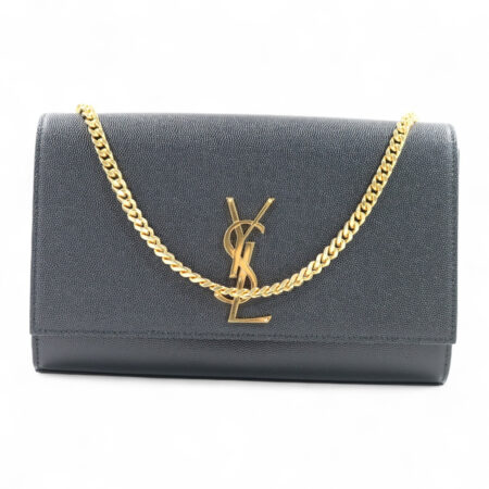 Saint Laurent Kate Medium Pelle Grain De Poudre Nera