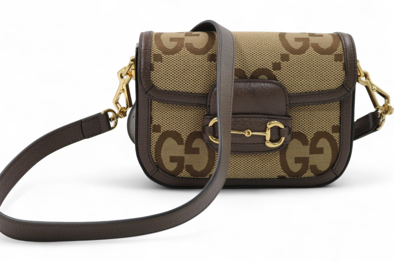 Gucci Horsebit 1955 Jumbo GG Beige - immagine 3