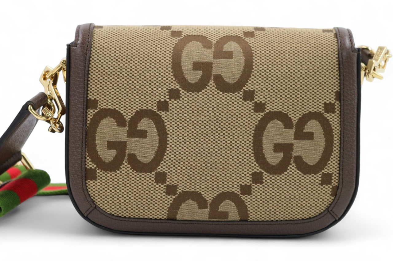 Gucci Horsebit 1955 Jumbo GG Beige - immagine 4