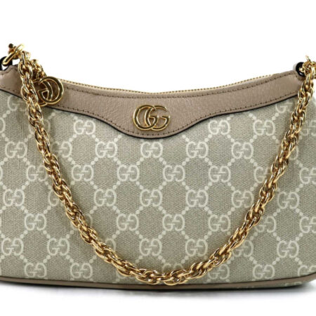 Gucci Borsa a Spalla Ophidia Misura Piccola GG Grigio